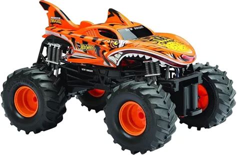 Hot Wheels Monster Truck Tiger Shark Radio Control Envío gratis