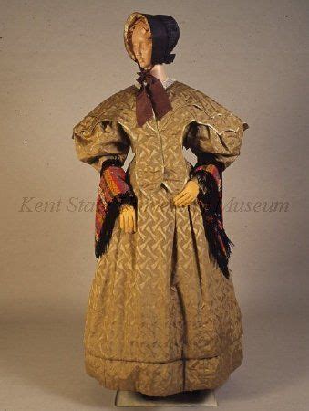 Dress And Pelerine Ca 1830 US Kent State Without The Pelerine