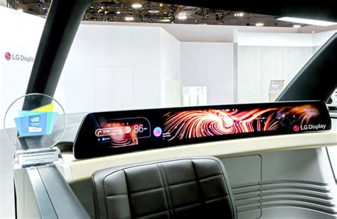 Lg Display Unveils The Worlds Largest Automotive Display To Advance