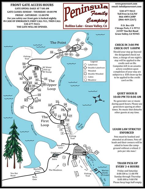 Folsom Lake Campground Map