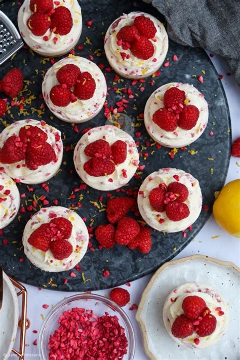 Mini Lemon And Raspberry Cheesecakes Janes Patisserie