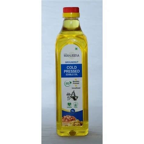 Lowers Cholesterol Sarvodaya Manjeera Groundnut Cold Pressed Edible Oil