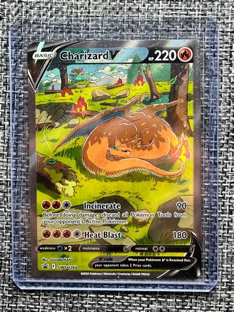 Charizard V SWSH260 Holo Full Art Black Star Promo Pokemon Card Values