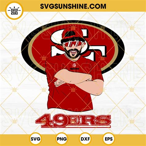 Bad Bunny San Francisco 49ers SVG DXF EPS PNG Cricut Silhouette Vector ...