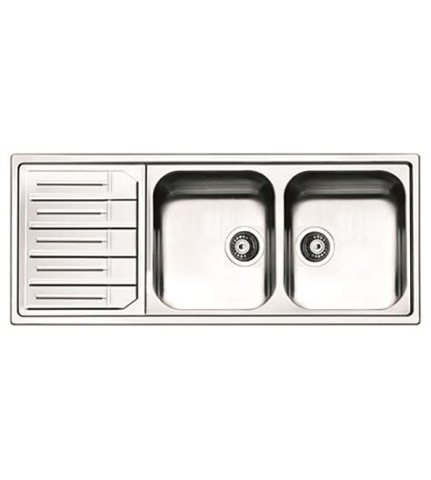 Lavello Cucina Incasso Apell Melodia Acciaio Inox Cm 116x50 2 Vasche A