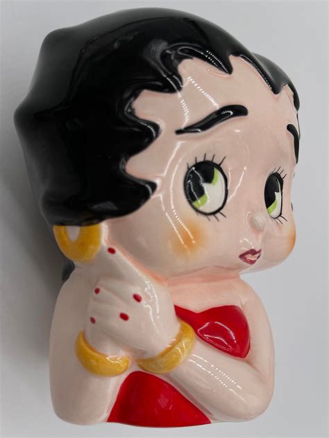 Vintage Ceramic Betty Boop Bank Retro Porcelain Bettyboop Etsy