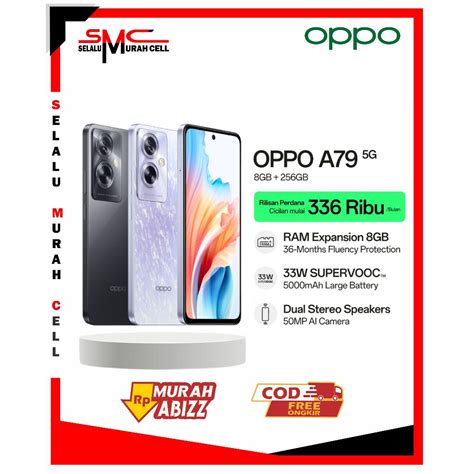 Jual OPPO A79 5G 8GB 256GB Dual Stereo Speakers 33W SUPERVOOC 5000mAh