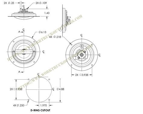 Non Locking D Ring Handle 102l Ss 50 2 Point Large Stainless