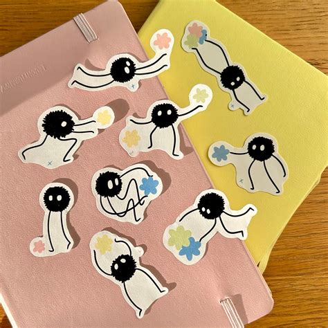 Soot Sprites Stickers Susuwatari Stickers Spirited Away Stickers My