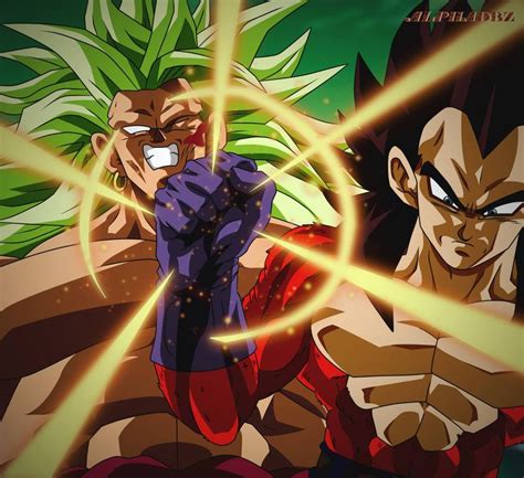 Broly LSSJ3 Vs Vegeta SSJ4 Dragon Ball Art Anime Dragon Ball Dragon