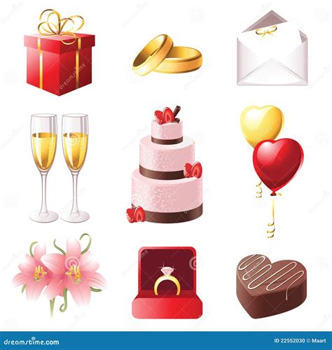 Marriage Icons Vector Illustration 22552030