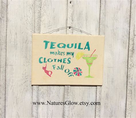 Funny Tequila Sign Tropical Bar Decor Tequila Makes My Etsy