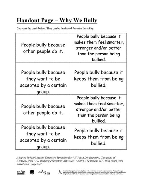 17 Best images about Bullying Prevention Games and Activities on ...