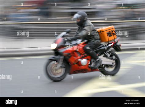 Motor Bike Courier High Resolution Stock Photography And Images Alamy