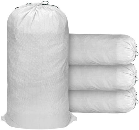 Buy Sand Bags For Flood Control Pack Empty White Woven