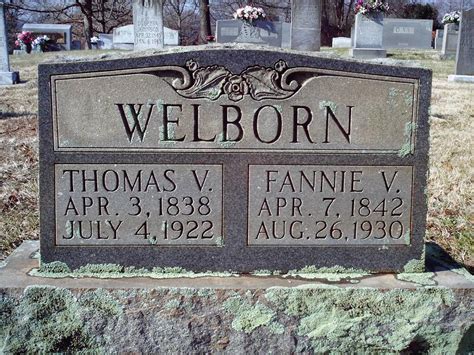 Thomas Vestal Tom Welborn 1838 1922 Find A Grave Memorial