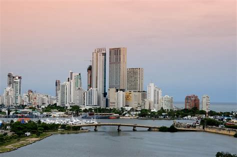 Hd Wallpaper Caribbean Colombia Cartagena Panorama Skyline