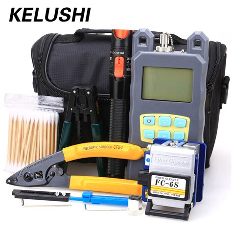 Kelushi In Fiber Optic Ftth Tool Kit With Fc Sc Connector Red