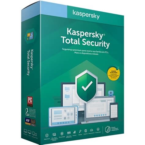 Kaspersky Antivírus Total Security para 3 dispositivos 12 meses PT 1 UN