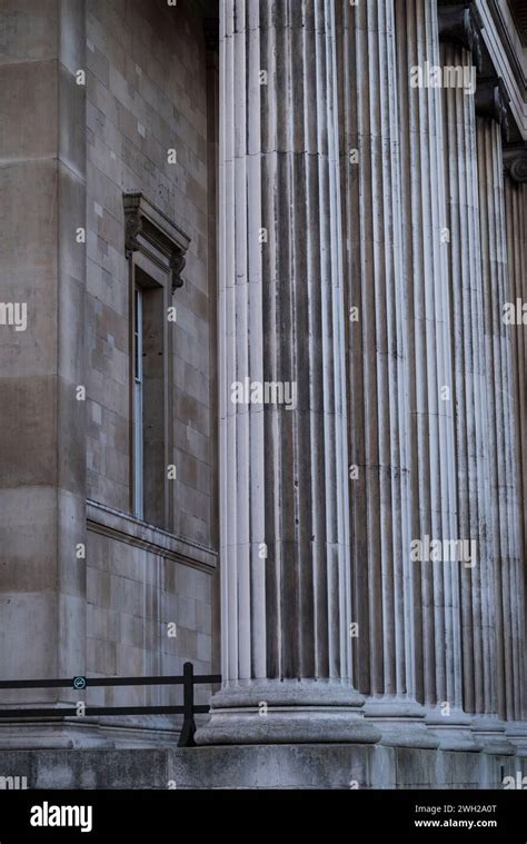 neoclassical Greek Revival Columns of the British Museum, London, UK ...