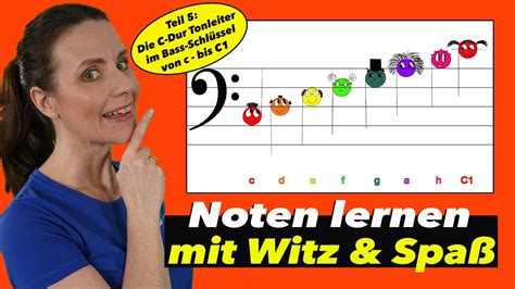 Spielend Noten lernen Für Kinder leicht erklärt BASS Noten c C1