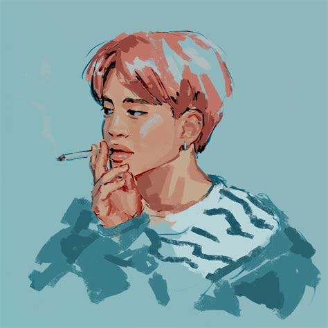 Bts Jimin Fanart Arte Arte Pintura Bts Dibujo