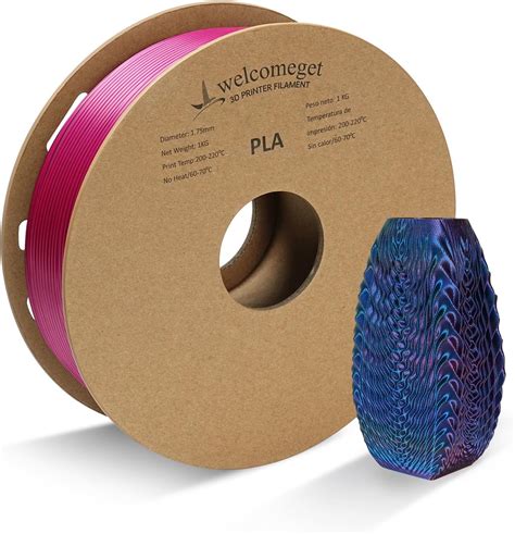 Amazon Welcomeget PLA 3D Printer Filament One Roll Triple Color