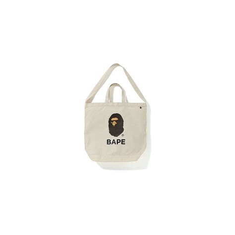 Bape Shoulder Tote Bag Ss Ivorybape Shoulder Tote Bag Ss Ivory