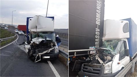 Foto Accident Rutier Pe Autostrada A Sebe Sibiu Coliziune Ntre Un