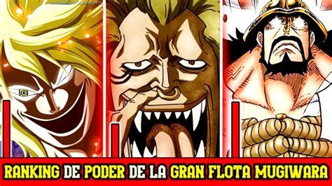 LOS NIVELES Y POSICIONES DE LOS MIEMBROS DE LA GRAN FLOTA MUGIWARA