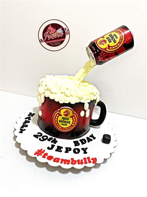 Red Horse Beer Birthday Cake For Men Sports Themed Cakes Bafford