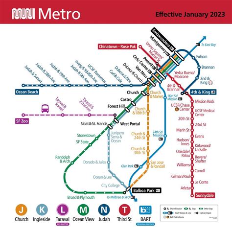 This is SF's New Muni Map for 2023