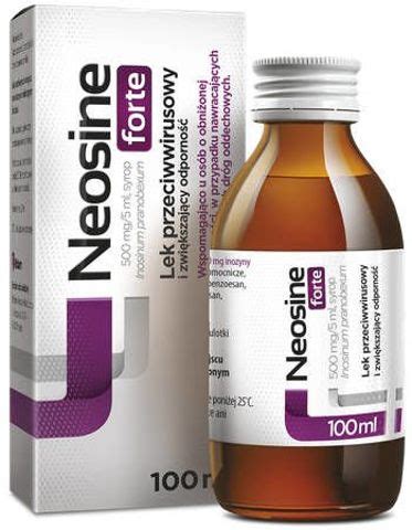 NEOSINE FORTE 0 5g 5ml syrop 100ml ulotka dawkowanie skład cena