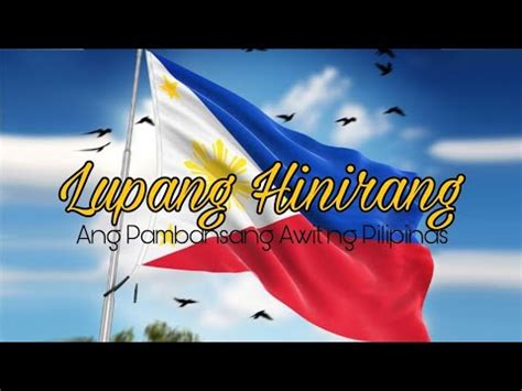 Lupang Hinirang Pambansang Awit Ng Pilipinas Youtube