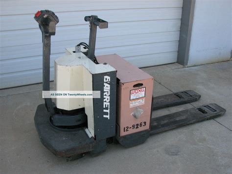 Barrett Ride On Electric Pallet Jack 6 000 Capacity And Cen 80 Charger