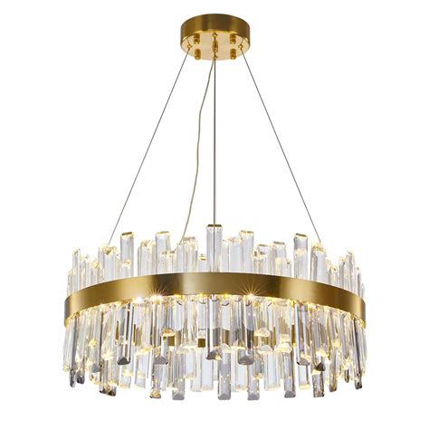 Wabon Modern Crystal Chandelier Luxury Led Gold Chandelier Plated