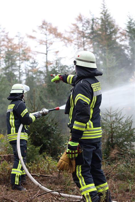 150 Einsatzkräfte bekämpfen Waldbrand in Sennestadt Feuerwehr