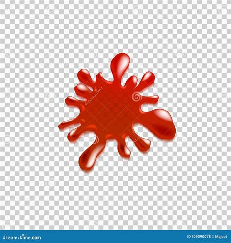 Realistic blood spatter stock vector. Illustration of mess - 209390078