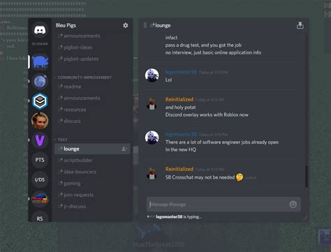 Enabling Discord Overlay Intergrating Voice Chat Secondary Chat