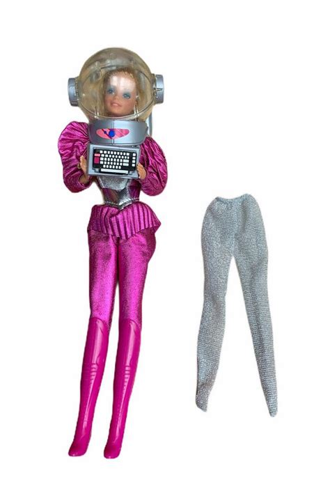 Barbie Astronaut Helmet 1985 Girls Can Do Anything Doll Pink Boots ...