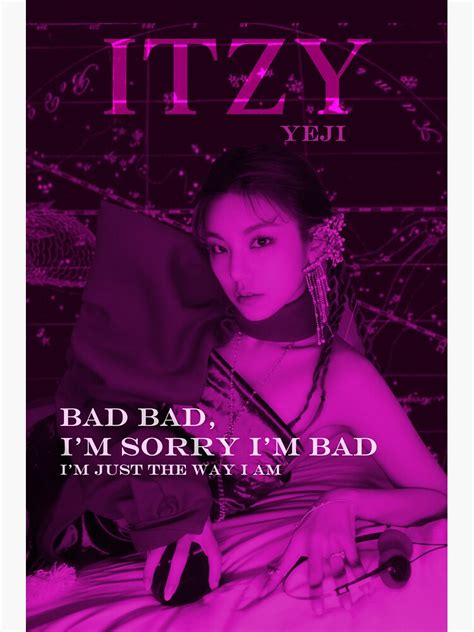 Poster Itzy Yeji Dalla Dalla Sticker For Sale By Kakesun Redbubble