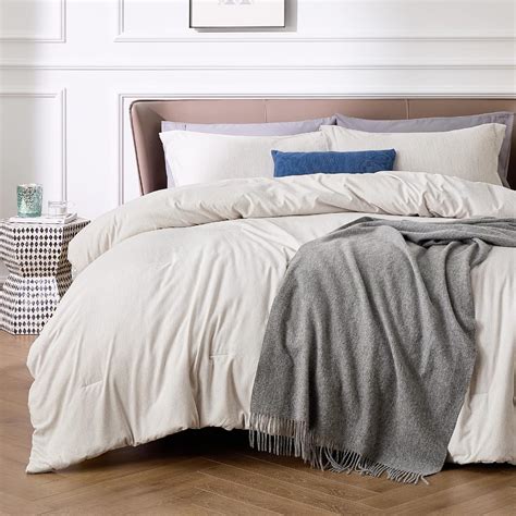 Amazon Bedsure California King Comforter Set Beige Bedding