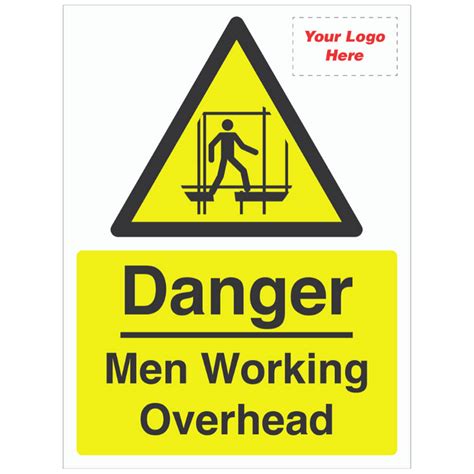 Danger Men Working Overhead Sign 450mm X 300mm — Blccs