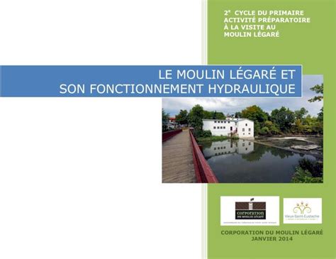 PDF Le moulin Légaré et le fonctionnement de lhydroélectricité cycle