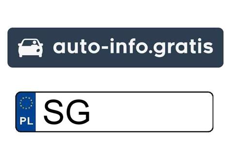 Polskie tablice rejestracyjne wyróżnik SG