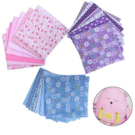 21 Pcs Fat Quarters Fabric Bundles Cotton Fabric Quilting Squares Lot Precut Patchwork Quarter