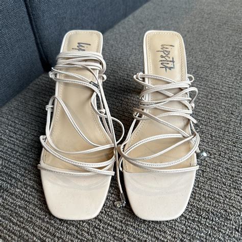 Lipstik Nude Heels Size 7 Aus Womens Wrap Around Depop