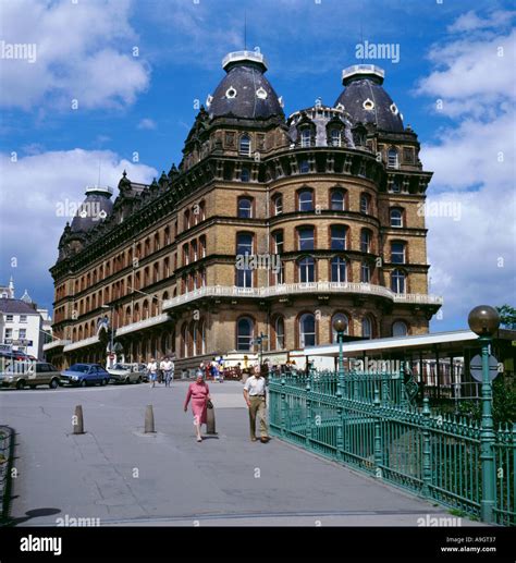 The Grand Hotel From Spa Bridge Scarborough North Yorkshire England