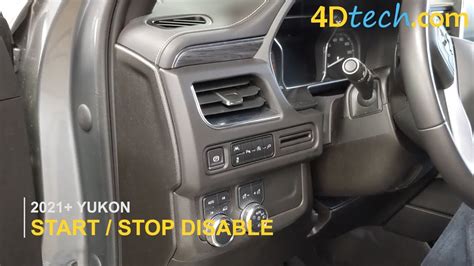 Gmc Yukon Chevy Tahoe Suburban Disable Auto Startstop Feature Turn On