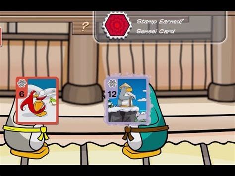 Club Penguin Online Card Jitsu Sensei Card Stamp YouTube